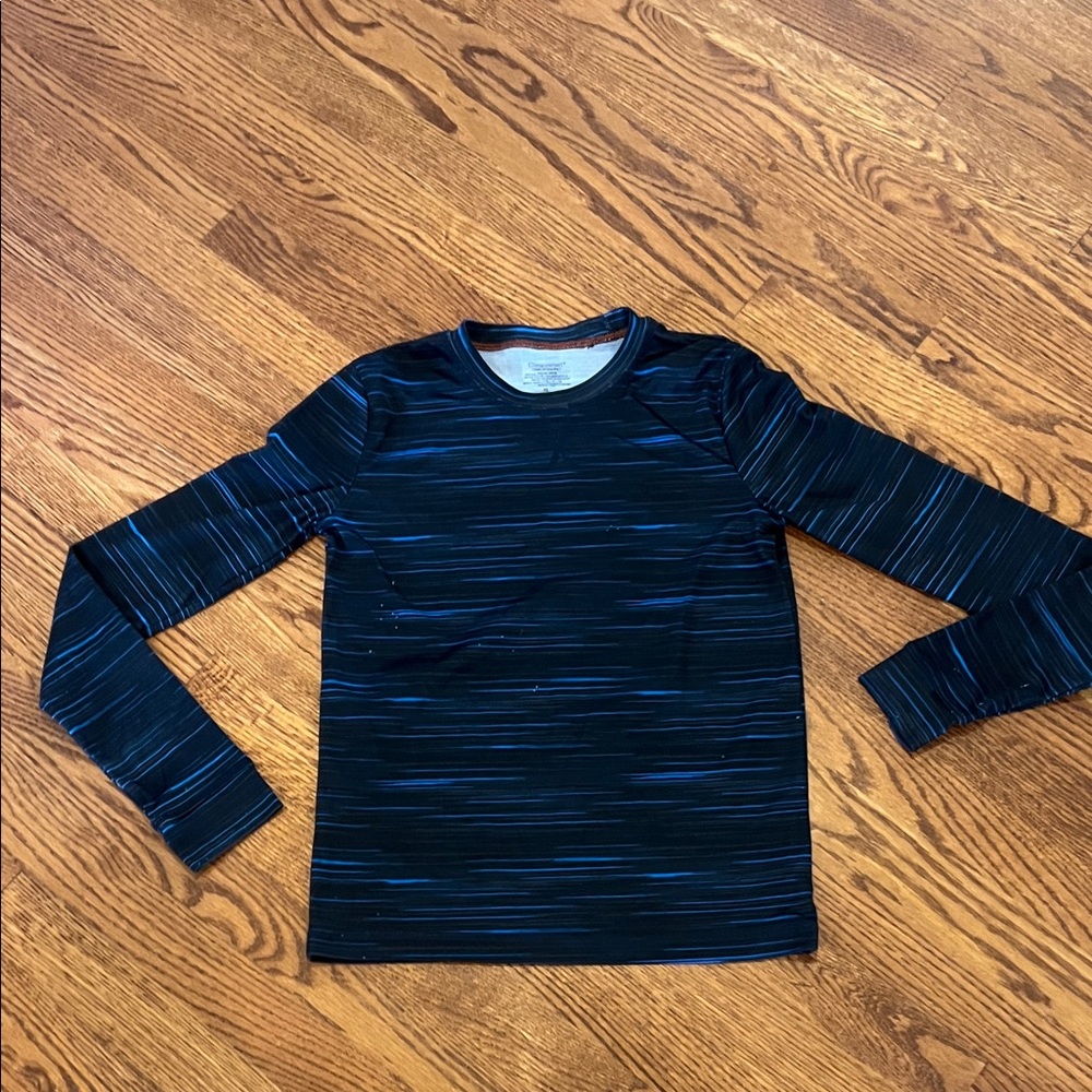 Kids Long Sleeve Striped Shirt/ pant - Blue